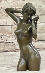 Buy Mario Nick`s Original Artwork: Handmade Erotic Female Bronze Sculpture For Home • 283.68£