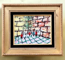 Buy Marc(Chagall)Moses,Wailing Wall,Enamel Copper, Jerusalem,ArtCollectors,Religious • 355.46£