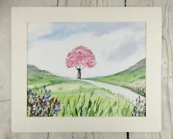 Buy Cherry Blossom Tree Countryside Inkjet Print , County Paintings, Landscape Art • 12£