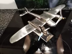 Buy Large Art Deco Style Nickel Plated Aluminium Model Display Aircraft Mosquito • 36£
