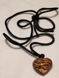 Buy Tiger Eye Heart Necklace Handmade • 5.79£