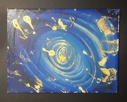 Buy OUTER SPACE 1967 * ORIGINAL OIL PAINTING * Signed SWK * Cosmic Abstract Vortex • 288.87£
