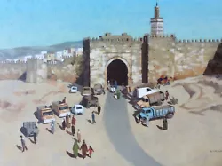 Buy Col L W Napier 'City Walls, Fez' Original Oil Painting • 95£
