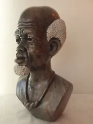 Buy Beautiful Carved Opal Stone? Head Bust Of An African Man Signed D.GATSI Zimbabwe • 65£