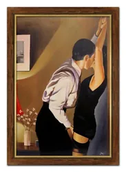 Buy Jack Vettriano - Game On - 72x102cm - Oil Painting Canvas - With Frame - G116999 • 205.73£