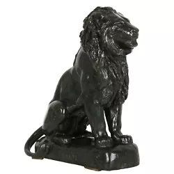Buy French Bronze Sculpture  Seated Lion” After Antoine-Louis Barye • 6,176.74£