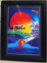 Buy Peter Max Without Borders II Unique Mixed Media Acrylic Hand Signed Framed LARGE • 6,471.74£