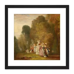 Buy William Turner What You Will 1822 Painting Square Framed Wall Art 9X9 In • 18.99£