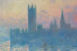 Buy Claude Monet - The Houses Of Parliament Sunset - Painting Poster Print Art Gift • 25.50£