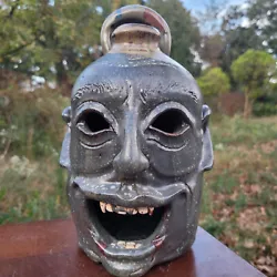 Buy Folk Art Pottery Vampire Lantern Face Jug By Savannah Craven | 10  X 6.5  • 124£
