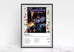 Buy Prince And The Revolution Purple Rain Album Single Cover Poster / Music Gift • 8£