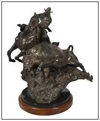 Buy Herb Mignery Large Bronze Original Signed Western Cowboy Horse Sculpture Matter • 7,004.76£