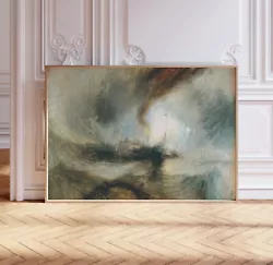 Buy Joseph William Turner Wall Art Print: Antique Painting, Vintage Home Décor, Gift • 5.99£