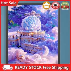 Buy Paint By Numbers Kit On Canvas DIY Oil Art Castle In The Clouds Decor 40x50cm • 7.32£