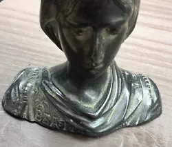 Buy Antique Bronze Authentic Small Sculpture Bust Of A Beautiful 19th Century Woman  • 99£