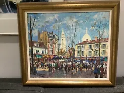 Buy Jean Salabet  Paris Monmartre Oil On Canvas • 3,800£