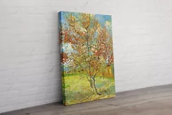 Buy Vincent Van Gogh Pink Peach Tree Blossom Canvas Wall Art Picture Painting Print • 20.39£