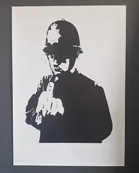 Buy Banksy Rude Copper Street Art Cop Police  Rare Original Exhibition Art Poster • 196.86£