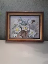 Buy Jean Starkie Original Still Life Daffodils  Watercolour Framed 29 Cm X 23.5 Cm • 29.99£