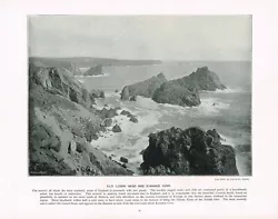 Buy Kynance Cove Old Lizard Head Cornwall Antique Picture Print C1896 PEAW#21 • 5.99£