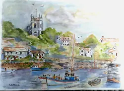 Buy Original Watercolour Of St Antony Cornwall By  LOCAL ARTIST • 18£