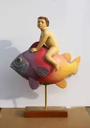 Buy Sergio Bustamante, Flying Fish With Boy, Resin Sculpture, Signed And Numbered • 7,571.50£
