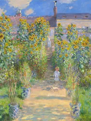 Buy The Artist's Garden At Vétheuil Claude Monet 1881 Painting Poster Art Print • 23.62£