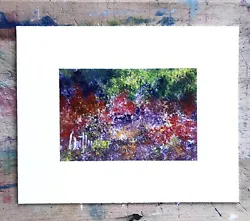 Buy  Claude Monet's Garden,Giverny France 1968.  Original Signed Vintage Painting. • 15£