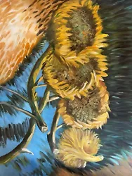 Buy Oil Painting On Canvas Style Of Van Gogh Portrait Hand Painted Art Sunflower’s • 20.27£