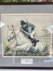 Buy Desert Orchid Original Painting Picture Horse Racing Mike Glynn Water Colour • 25£