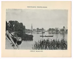 Buy Great Marlow River Thames Buckinghamshire Antique Print Picture 1900 BPF#1696 • 2.99£