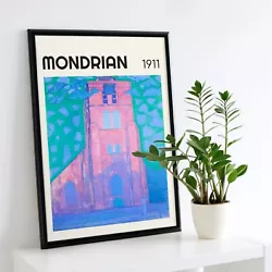 Buy Mondrian Cathedral Gallery Art Print Poster Painting Architecture Pop Bauhaus • 3.99£