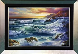 Buy Judy Dy'ans  Pacific Surf  | Vibrant Original Oil/canvas | 24 X 36  | Gallart • 8,564£
