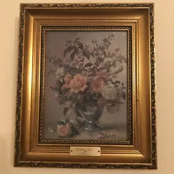 Buy Albert Williams Canterbury Bells Oil Painting In Stunning Gold Frame 10.5x12.5” • 49.95£
