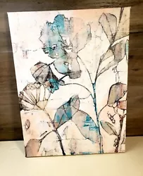 Buy Negative Space Floral Painting 16 In H X 12 In L • 2.49£