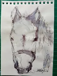 Buy Horse Pony Equine Original Drawing/painting On Paper Wall Art • 6.50£