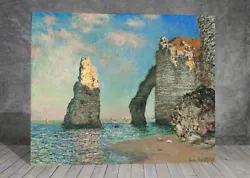 Buy Claude Monet  The Cliffs At Etretat CANVAS PAINTING ART PRINT WALL 1664 • 13.50£