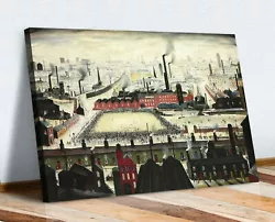 Buy The Football Match CANVAS WALL ART PRINT ARTWORK PAINTING FRAMED LS Lowry Style • 37.99£