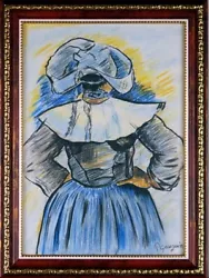 Buy PAUL GAUGUIN Lovely Authentic Pastel On Paper, Art Painting Signed / Framed. • 4,134.35£