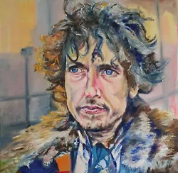 Buy Bob Dylan Original Oil Painting 24 ×24  • 275£