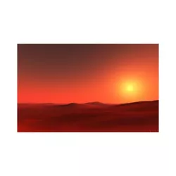 Buy 24*16in Desert Sunset Art Decor Poster Canvas Paintings Prints Home Office • 6.08£
