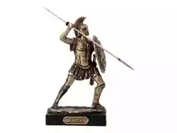 Buy Spartan Warrior Miniature Sculpture Statue Cold Cast Bronze & Resin Figurine • 36.44£