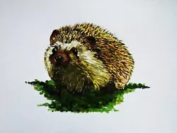 Buy Hedgehog- Original Watercolour Painting On Watercolour Paper New • 15£