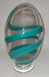 Buy Swedish Art Glass BjÖrn Ronnquist Abstract ‘karisma’ Egg Sculpture With Stand ! • 32.99£
