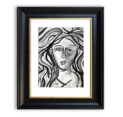 Buy Pablo Picasso Ink On Paper Portrait Signed, C1961 Signed & Mounted • 279£