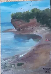 Buy Original Oil Painting Fairy Cove Paignton Devon • 25£
