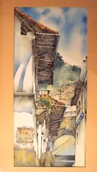 Buy Quito La Ronda Watercolour Painting - Ecuador Historic Quarter Streets Balconies • 35£