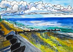 Buy Original Watercolour Painting Cromer Beach View By Ann Marie Whitton • 25£