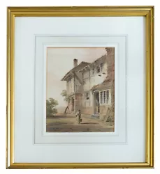 Buy Paul Sandby Munn (1773-1845) Watercolour, Cottage Scene With Figures, Dated 1814 • 220£