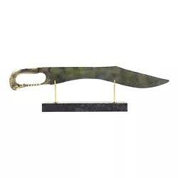 Buy Macedonian Kopis Sword Blade Ancient Greek Real Bronze Metal Art Sculpture Green • 157.35£